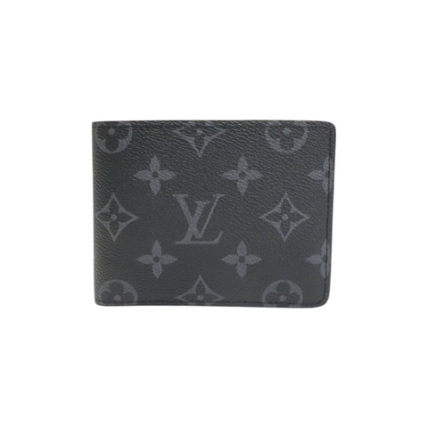 黑色 原花帆布 Multiple 兩折 短夾 M61695【LOUIS VUITTON LV 路易威登】 M61695