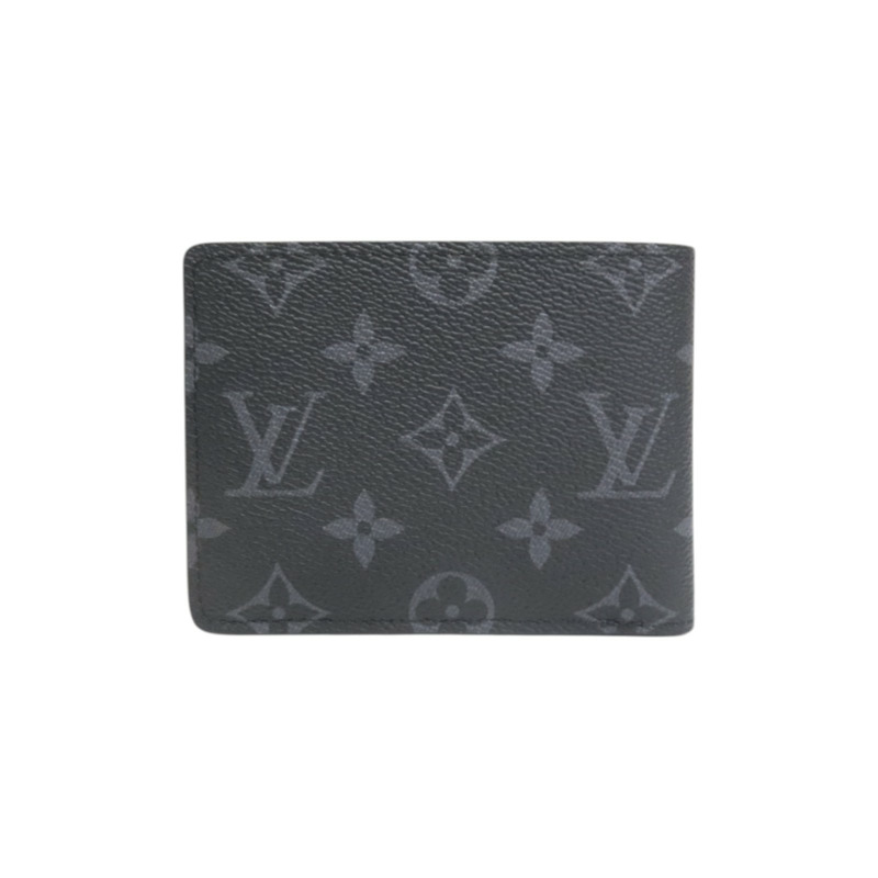 黑色 原花帆布 Multiple 兩折 短夾 M61695【LOUIS VUITTON LV 路易威登】 M61695-1