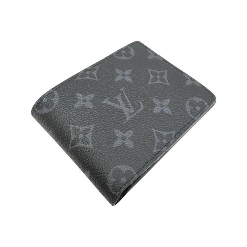 黑色 原花帆布 Multiple 兩折 短夾 M61695【LOUIS VUITTON LV 路易威登】 M61695-2