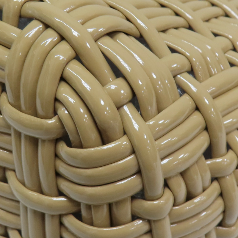 卡其色 編織漆皮 BISTRO Basket XS 兩用包【Balenciaga 巴黎世家】 671342-10