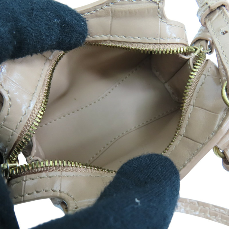 膚色牛皮 Neo Classic Super Nano 肩背包 669537【Balenciaga 巴黎世家】 669537-4