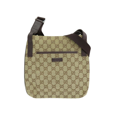 棕色帆布 肩背包 122793【GUCCI 古馳】 122793