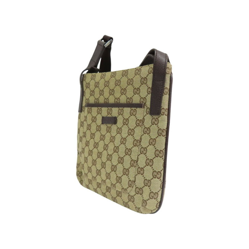 棕色帆布 肩背包 122793【GUCCI 古馳】 122793-2