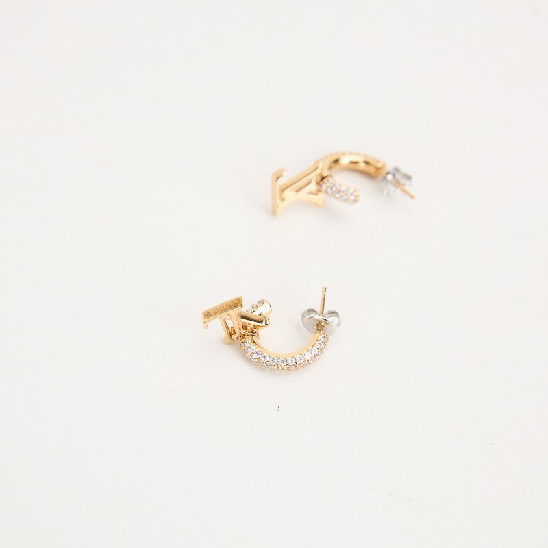 二手Lv M01732 Iconic 耳環金色-3