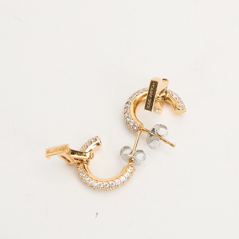 二手Lv M01732 Iconic 耳環金色-4