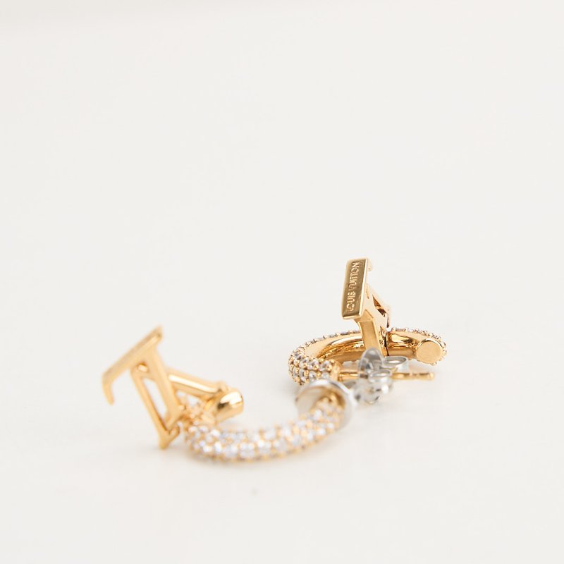 二手Lv M01732 Iconic 耳環金色-5