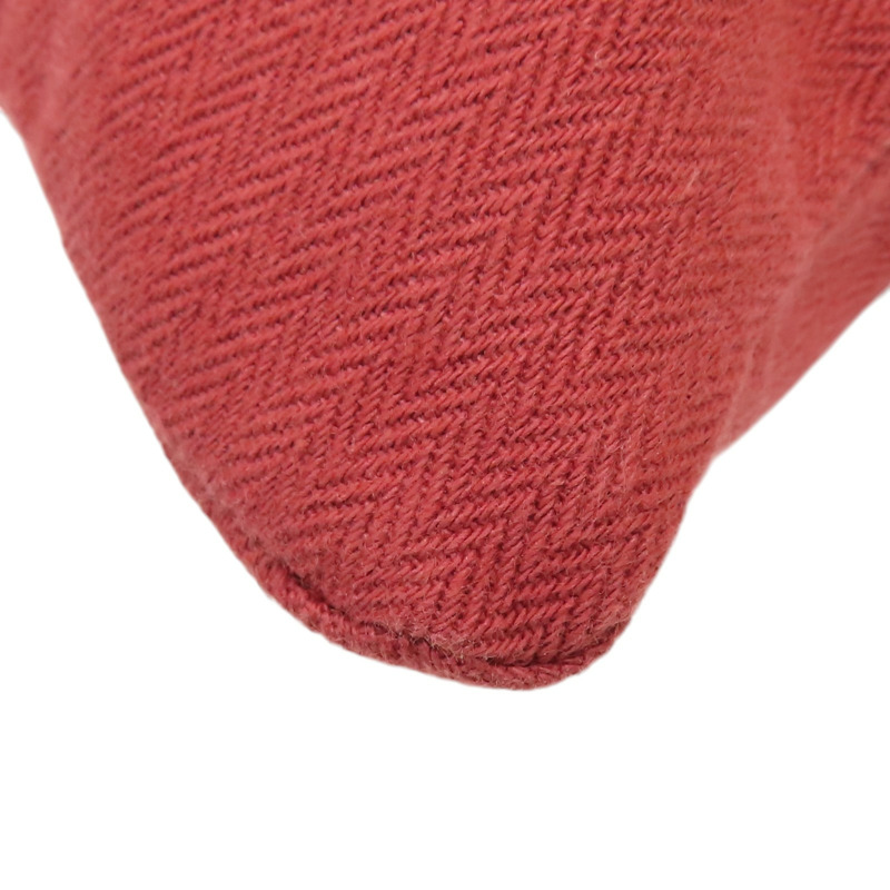 紅色 帆布 牛皮 Aline Groom 手提包 B刻【HERMES 愛馬仕】 H000867EK-11