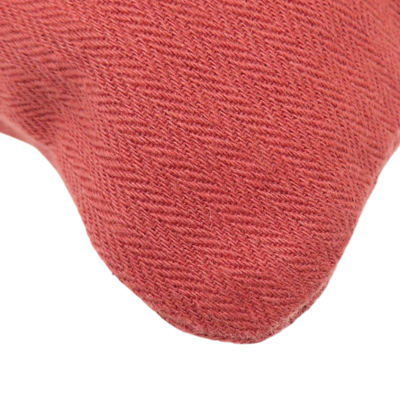 紅色 帆布 牛皮 Aline Groom 手提包 B刻【HERMES 愛馬仕】 H000867EK-12