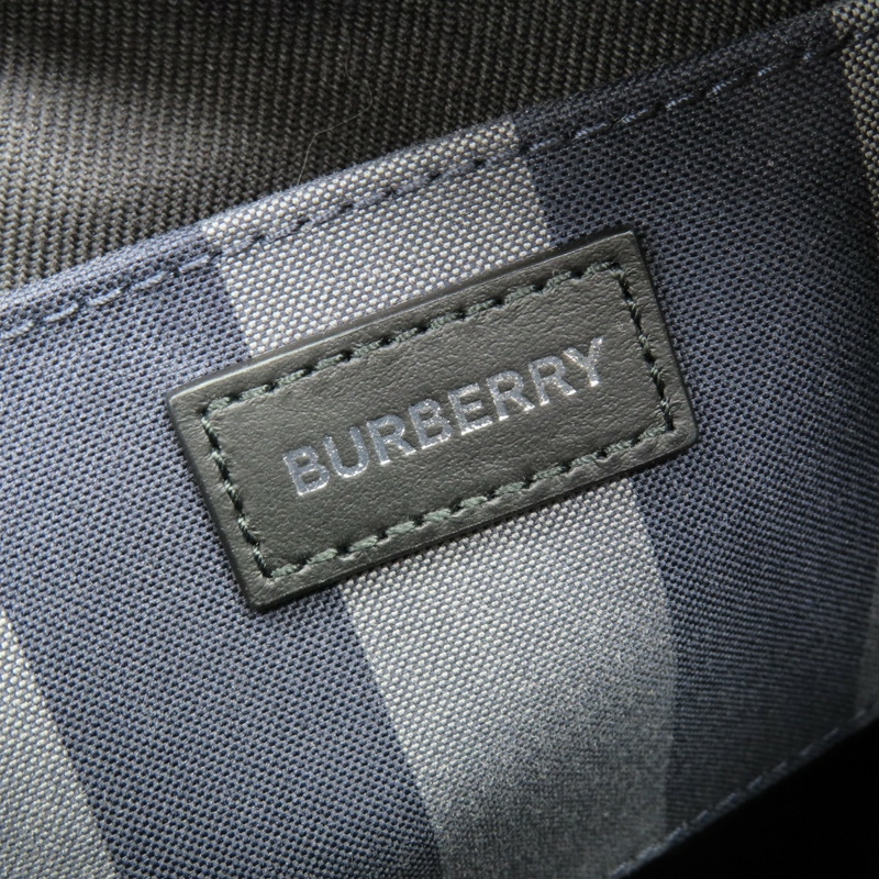 海軍藍色 格紋帆布 肩背包 8084062【BURBERRY 巴寶莉】 8084062-6