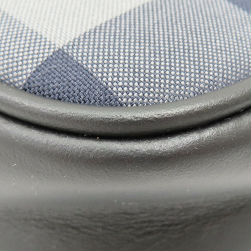 海軍藍色 格紋帆布 肩背包 8084062【BURBERRY 巴寶莉】 8084062-12