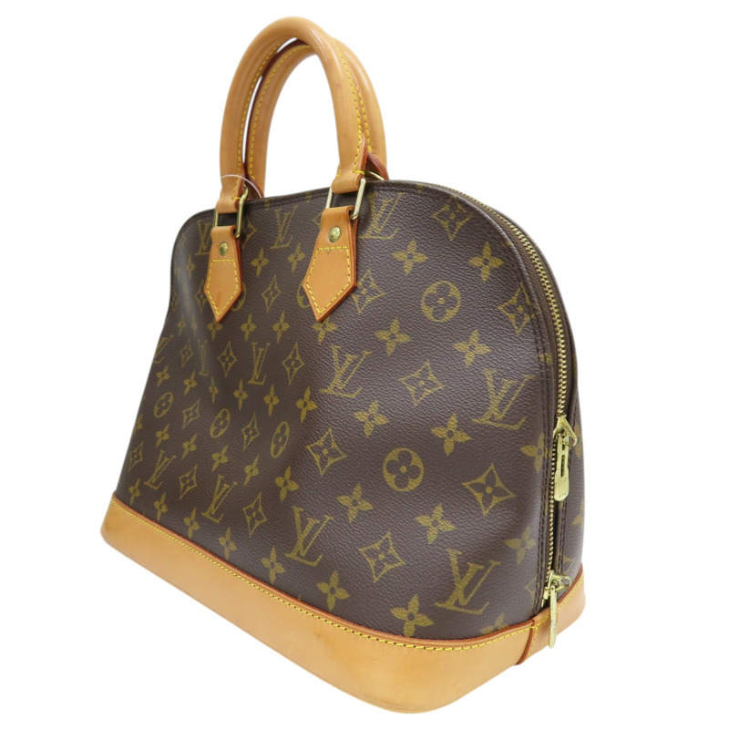 棕色 原花 帆布 Alma PM 手提包【LOUIS VUITTON LV 路易威登】 M51130-2