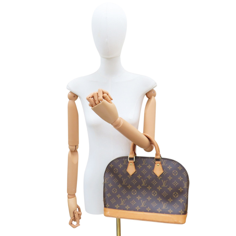 棕色 原花 帆布 Alma PM 手提包【LOUIS VUITTON LV 路易威登】 M51130-7