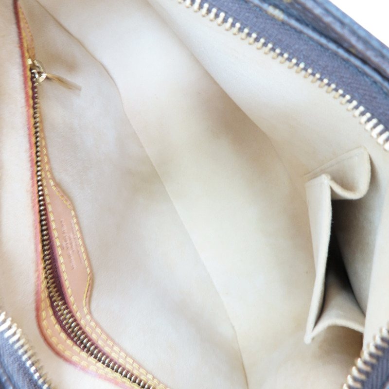 棕色 原花帆布 Looping MM 肩背包【LOUIS VUITTON LV 路易威登】 M51146-4