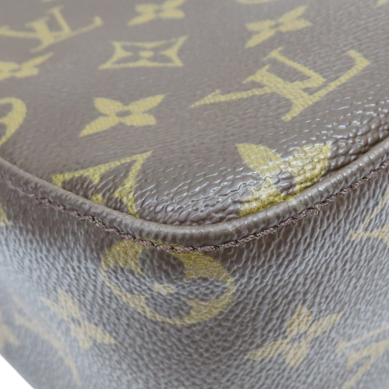 棕色 原花帆布 Looping MM 肩背包【LOUIS VUITTON LV 路易威登】 M51146-11