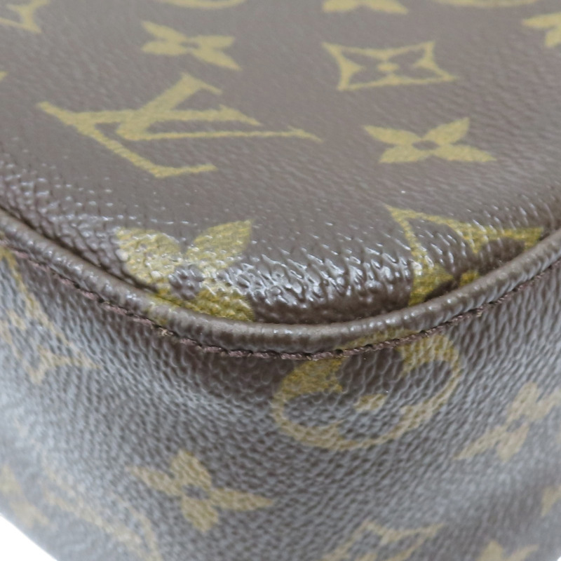 棕色 原花帆布 Looping MM 肩背包【LOUIS VUITTON LV 路易威登】 M51146-12