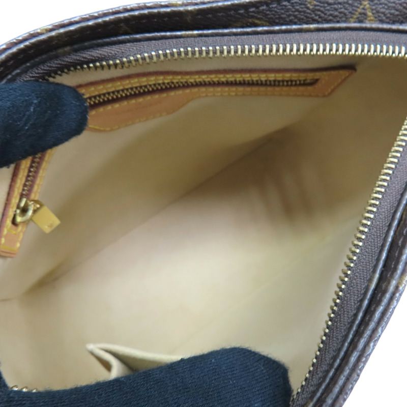 棕色 原花帆布 Looping MM 肩背包 M51146【LOUIS VUITTON LV 路易威登】 M51146-4