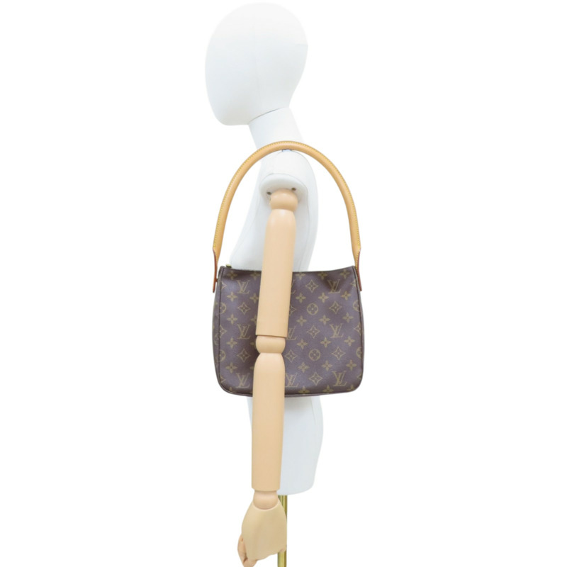 棕色 原花帆布 Looping MM 肩背包 M51146【LOUIS VUITTON LV 路易威登】 M51146-9