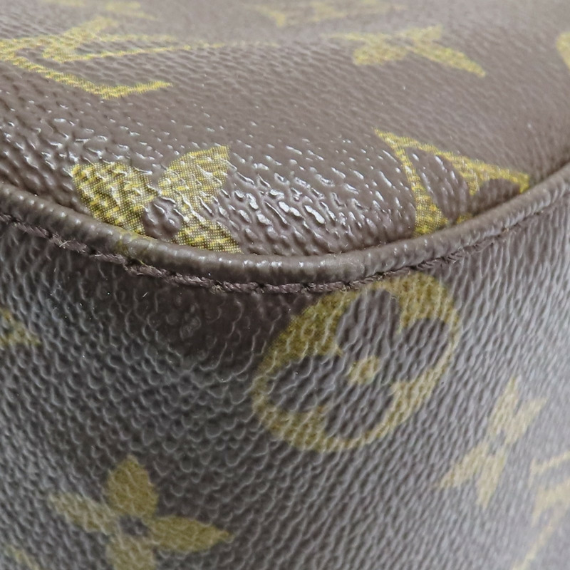 棕色 原花帆布 Looping MM 肩背包 M51146【LOUIS VUITTON LV 路易威登】 M51146-10