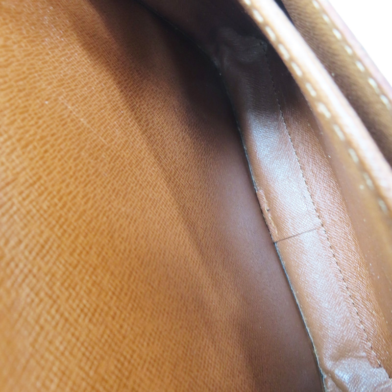 棕色 原花 帆布 Cartouchiere MM 肩背包【LOUIS VUITTON LV 路易威登】 M51253-4