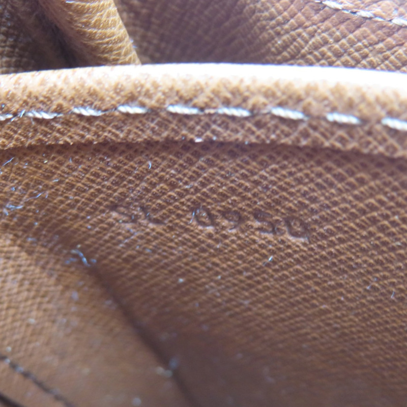 棕色 原花 帆布 Cartouchiere MM 肩背包【LOUIS VUITTON LV 路易威登】 M51253-7