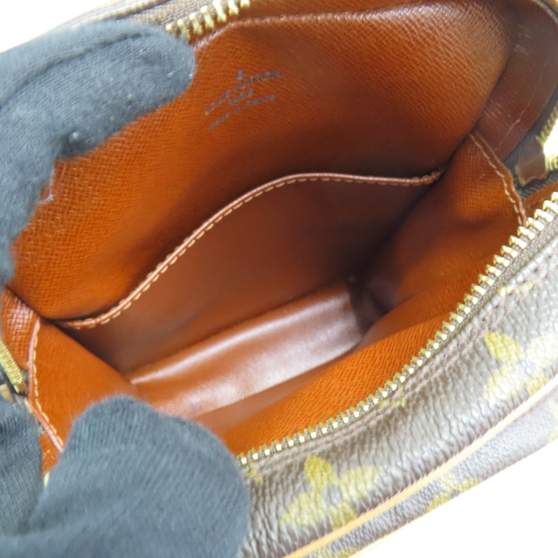 棕色 原花帆布 Amazone 肩背包【LOUIS VUITTON LV 路易威登】 M45236-4