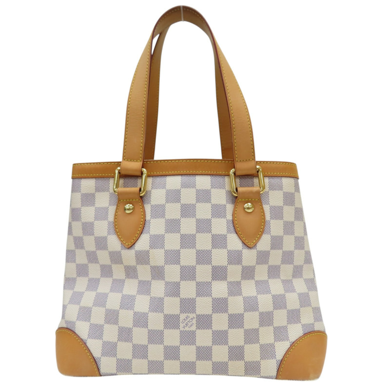 白色 棋盤格 PVC塗層帆布 肩背包【LOUIS VUITTON LV 路易威登】 N51207-1