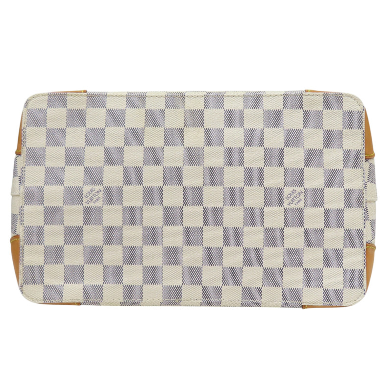 白色 棋盤格 PVC塗層帆布 肩背包【LOUIS VUITTON LV 路易威登】 N51207-3