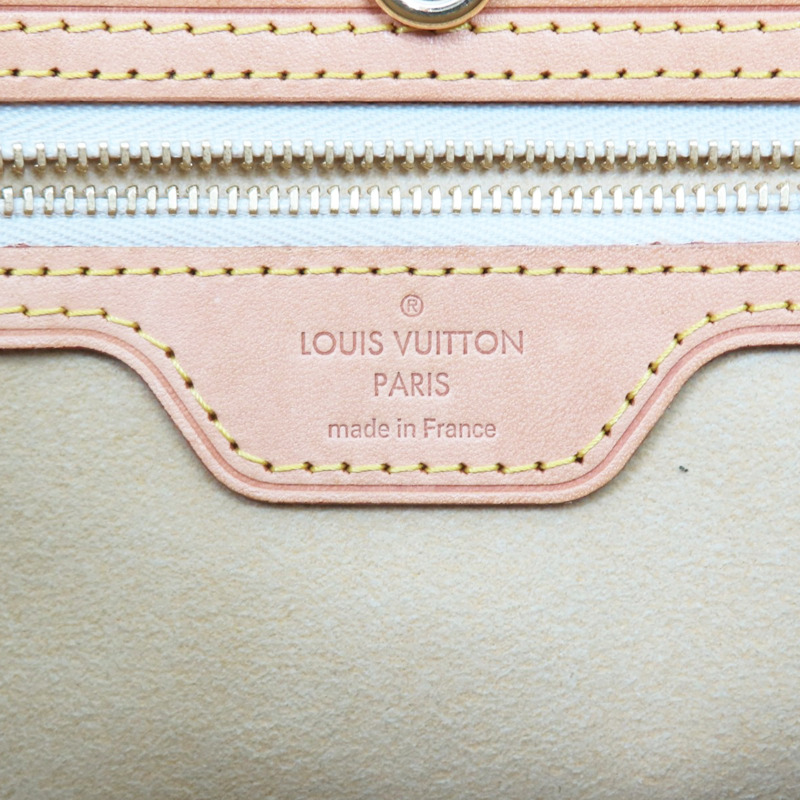 白色 棋盤格 PVC塗層帆布 肩背包【LOUIS VUITTON LV 路易威登】 N51207-6