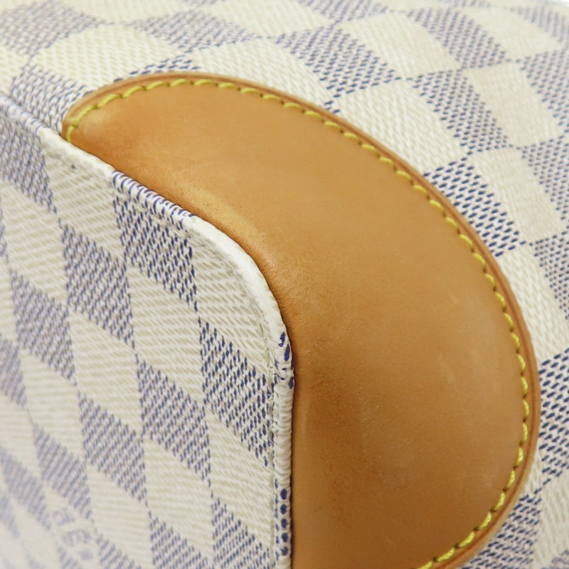 白色 棋盤格 PVC塗層帆布 肩背包【LOUIS VUITTON LV 路易威登】 N51207-10