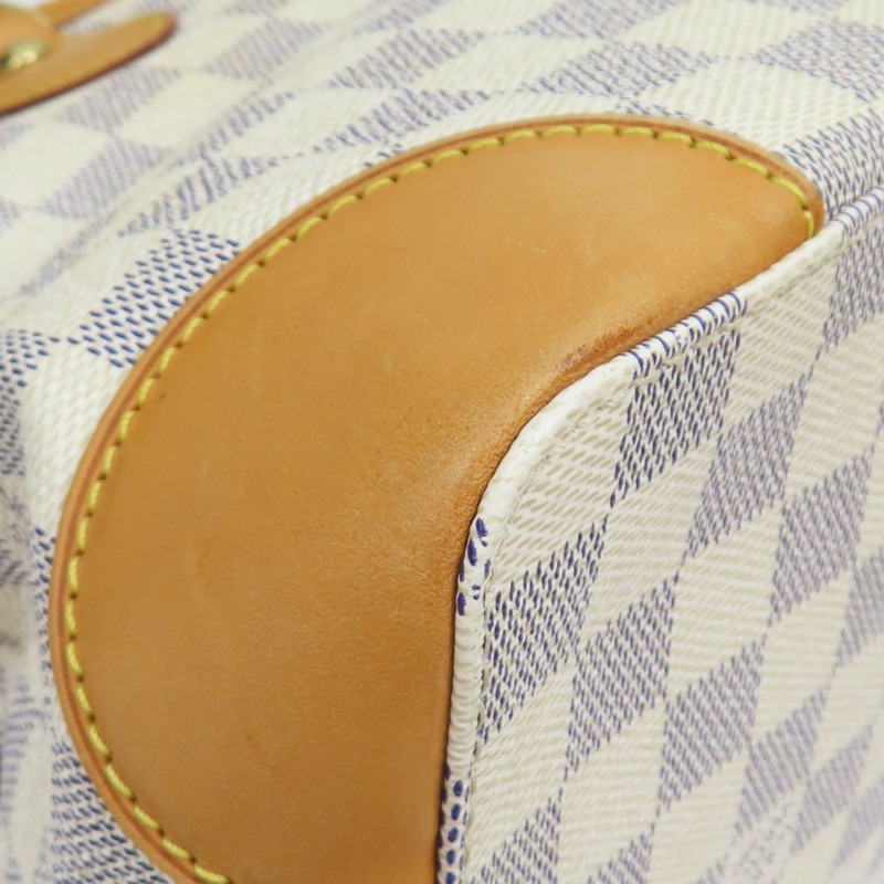 白色 棋盤格 PVC塗層帆布 肩背包【LOUIS VUITTON LV 路易威登】 N51207-11