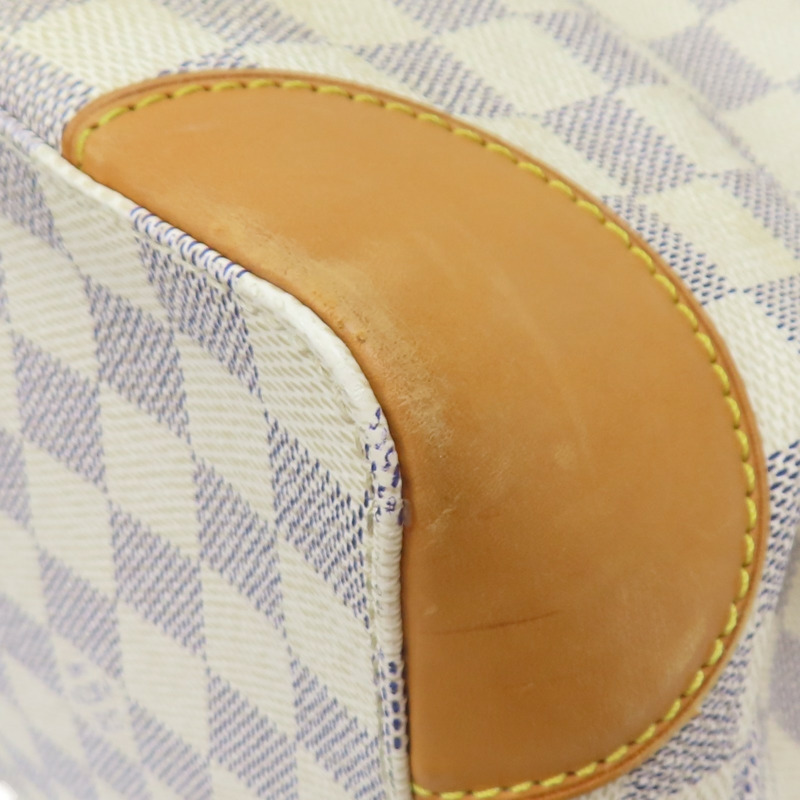 白色 棋盤格 PVC塗層帆布 肩背包【LOUIS VUITTON LV 路易威登】 N51207-12