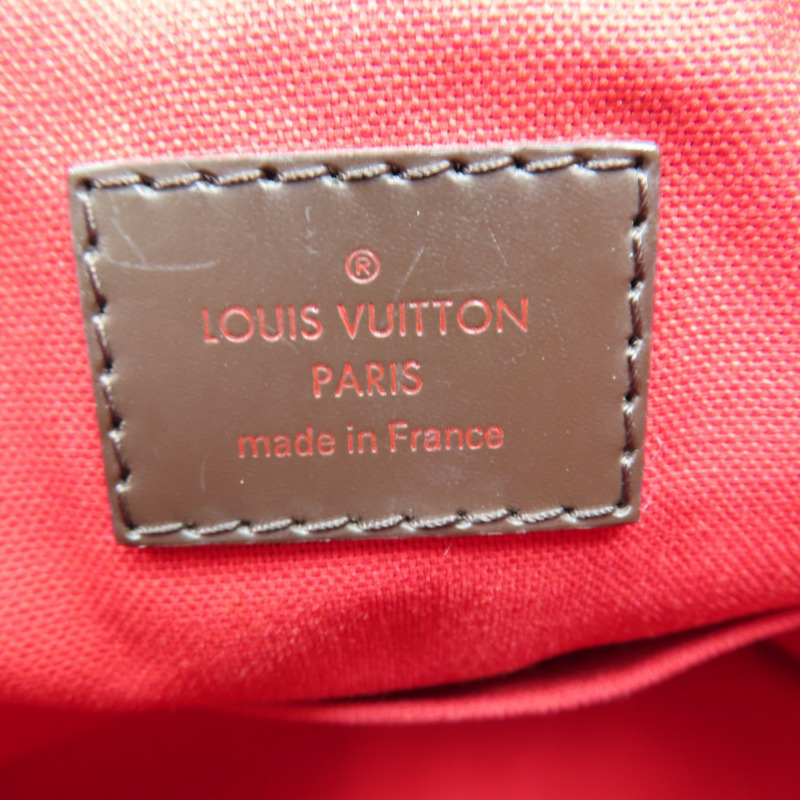 棕色 棋盤格 PVC塗層帆布 Siena MM 兩用包【LOUIS VUITTON LV 路易威登】 N41546-6