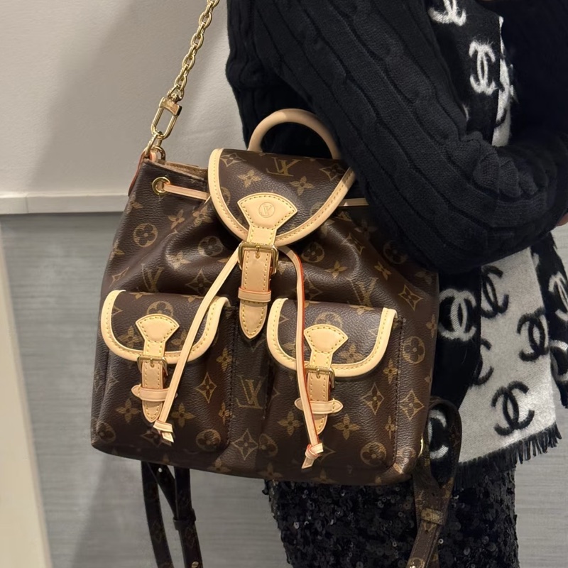 實用主義看過來✨Lv路易威登新款晶片款老花Excursion青蛙包雙肩包手提包-8