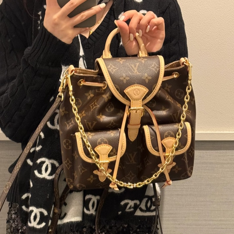 實用主義看過來✨Lv路易威登新款晶片款老花Excursion青蛙包雙肩包手提包-9