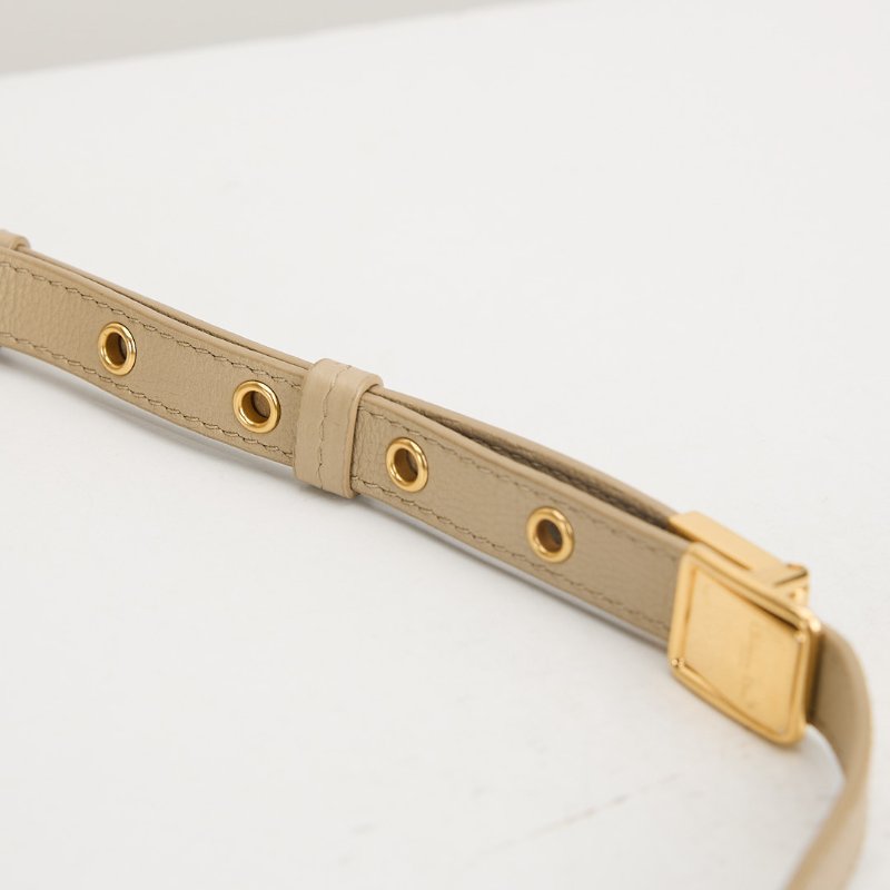 二手DIOR Caro 小號鍊條包 奶茶色-24