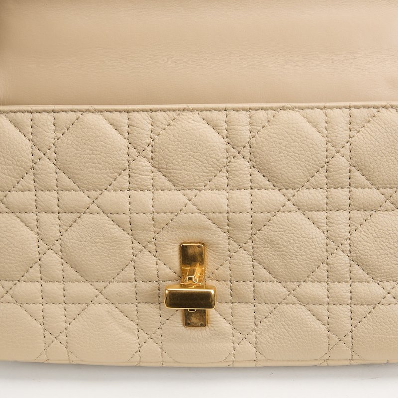 二手DIOR Caro 小號鍊條包 奶茶色-27