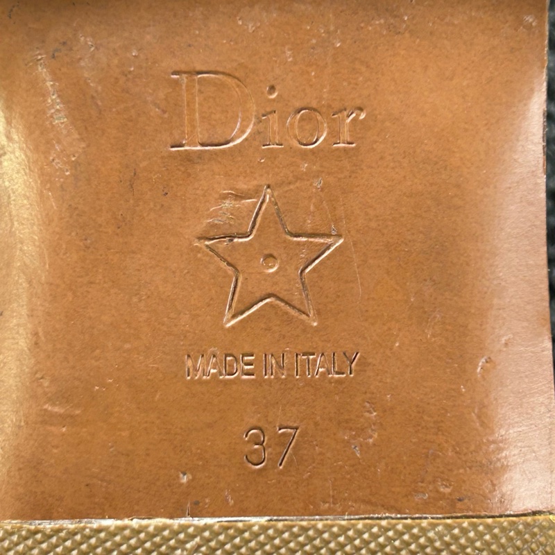 Dior迪奧米白豬鼻子拖鞋 尺碼37-6