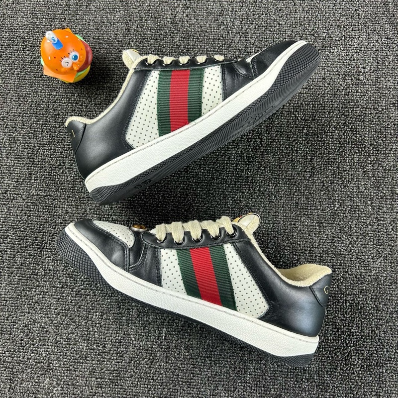 99新 Gucci古馳黑白髒髒鞋 尺碼35.5-2