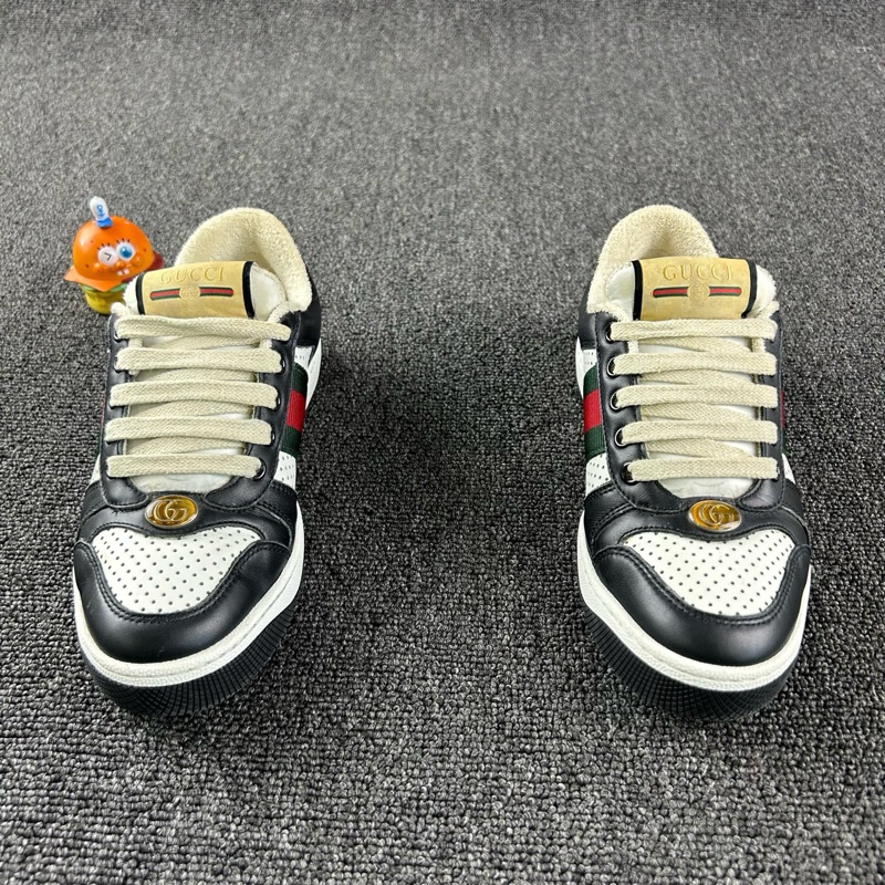 99新 Gucci古馳黑白髒髒鞋 尺碼35.5-9