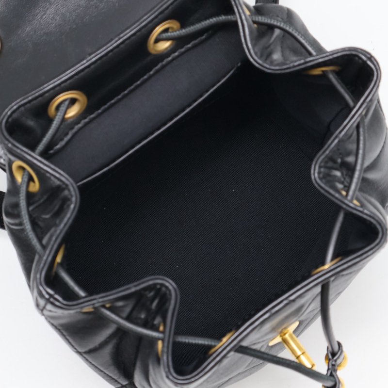 CHANEL 24S字母鍊後背包 - 黑金-10