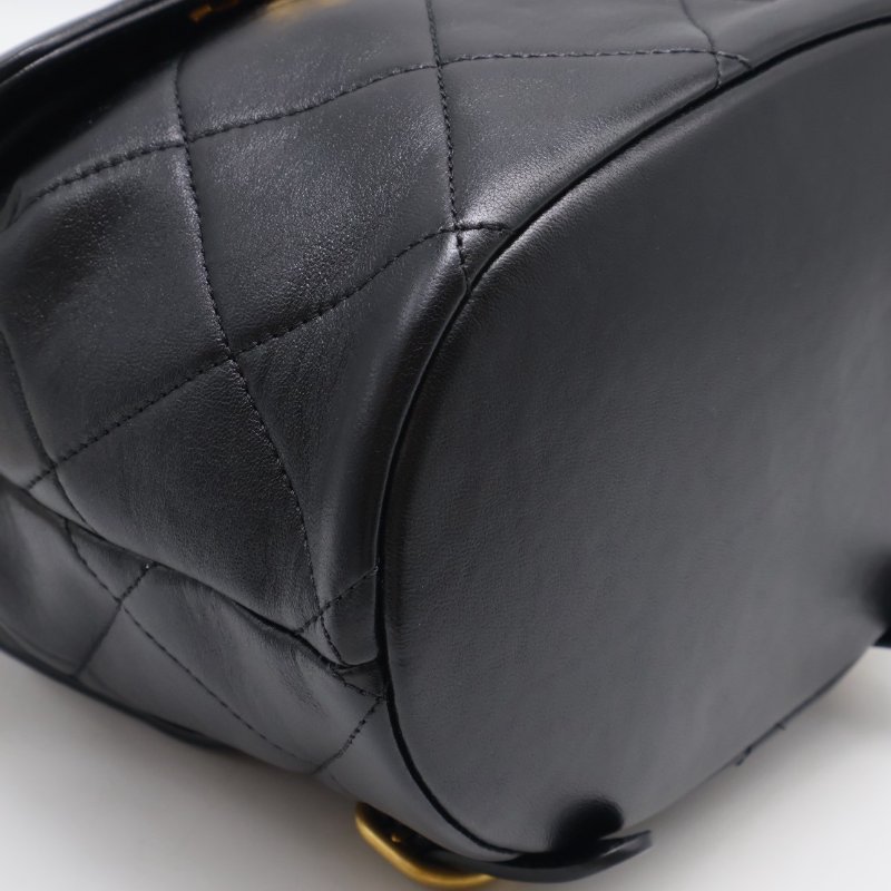 CHANEL 24S字母鍊後背包 - 黑金-18