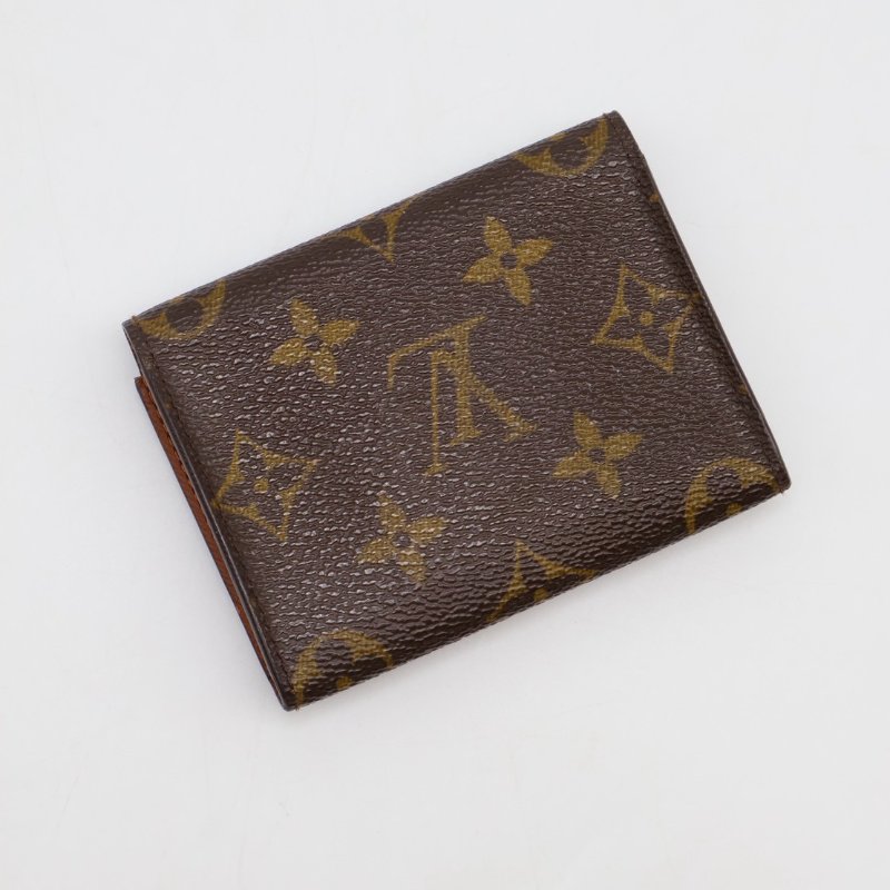 LOUIS VUITTON 老花雙折卡片夾-1