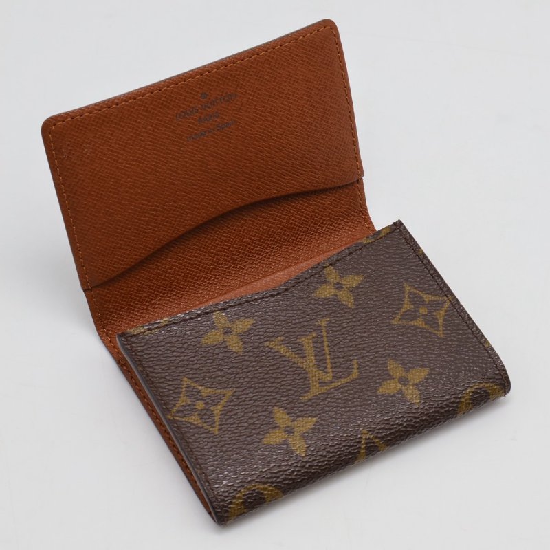 LOUIS VUITTON 老花雙折卡片夾-2