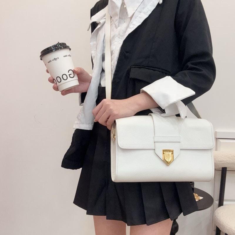 SAINT LAURENT 白色復古經典款肩背包-1