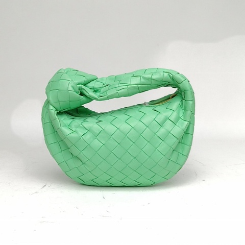 BOTTEGA VENETA Jodiemini綠色羊皮手提包