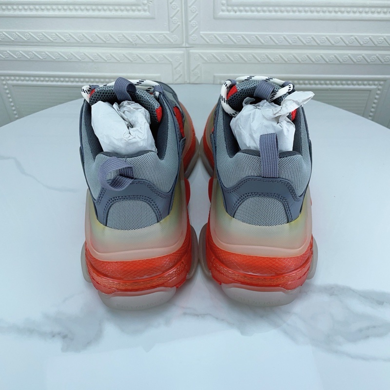 BALENCIAGA/巴黎世家 triple s 灰色紅色拼色 39碼 ，附件，塵袋 備用鞋带-4