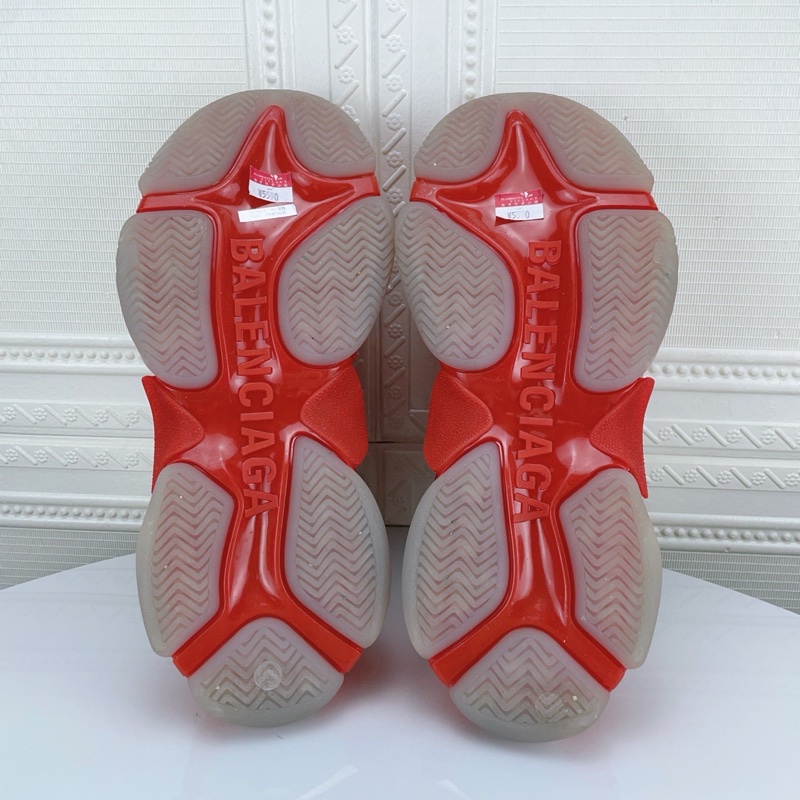 BALENCIAGA/巴黎世家 triple s 灰色紅色拼色 39碼 ，附件，塵袋 備用鞋带-6