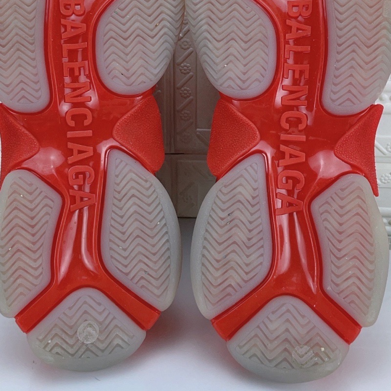 BALENCIAGA/巴黎世家 triple s 灰色紅色拼色 39碼 ，附件，塵袋 備用鞋带-7