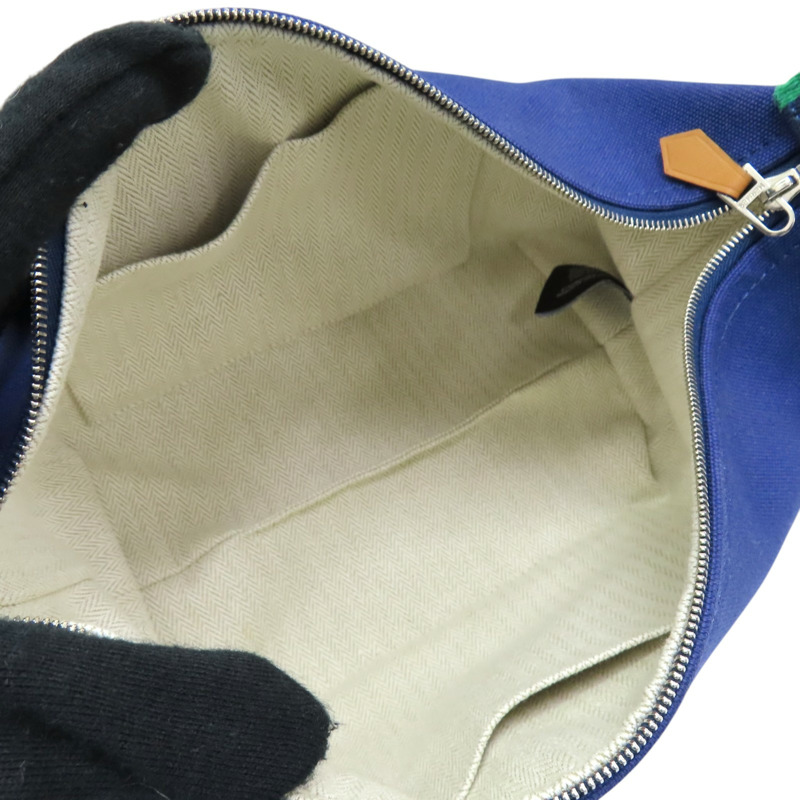 藍色帆布 Bride-a-Brac 化妝 手拿包 H104222M【HERMES 愛馬仕】 H104222M-4