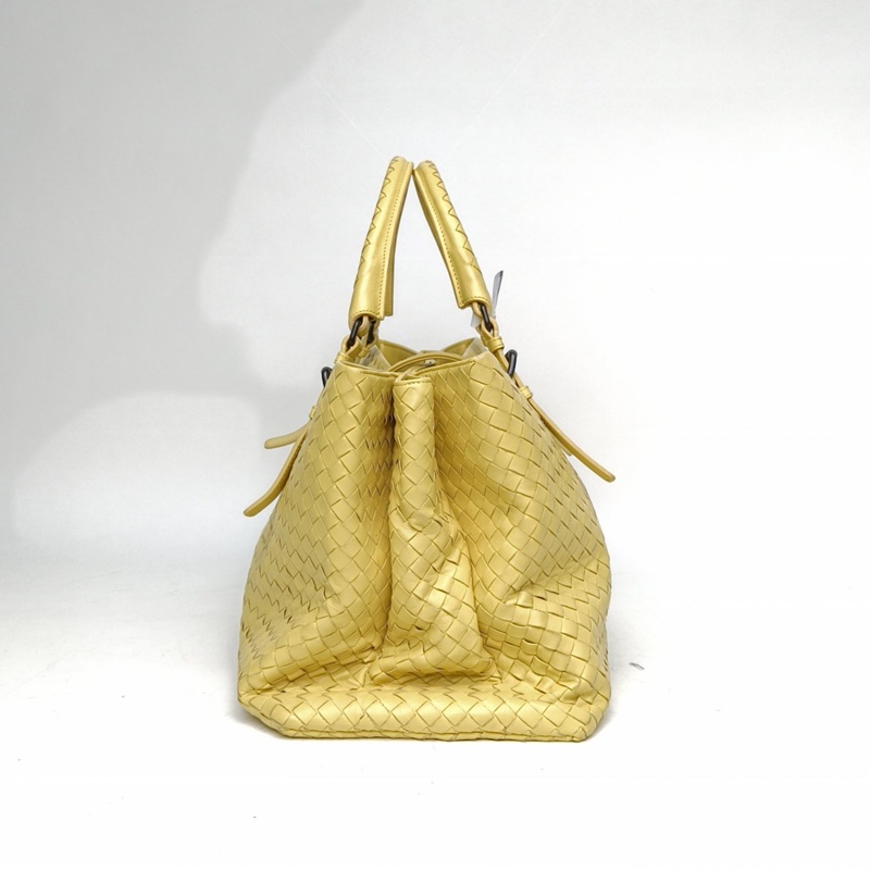 BOTTEGA VENETA ROMA羅馬包中號38黃色牛皮肩背包-1